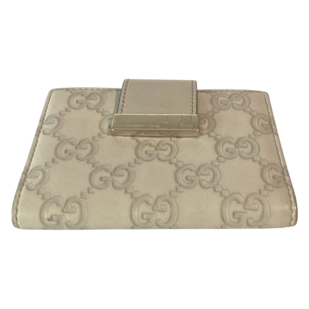 Gucci Monogram Leather Compact Wallet